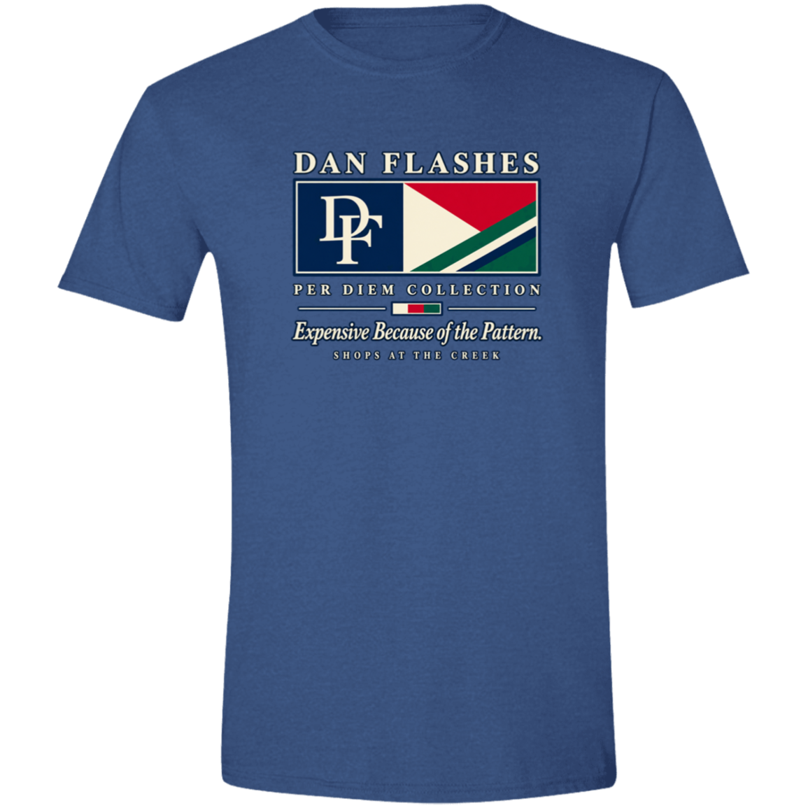Dan Flashes Per Diem Collection Pattern Humor T-Shirt - Image 2